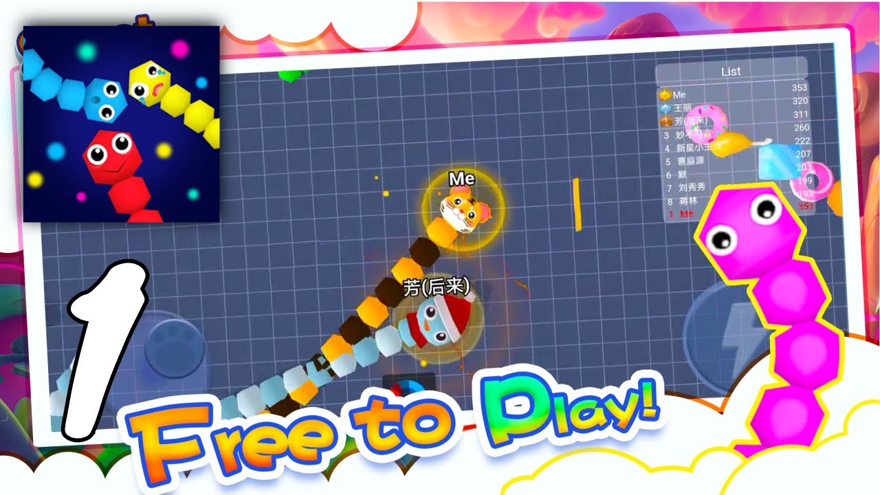 Sweet Snake Gameplay Walkthrough #1 (Android, IOS)