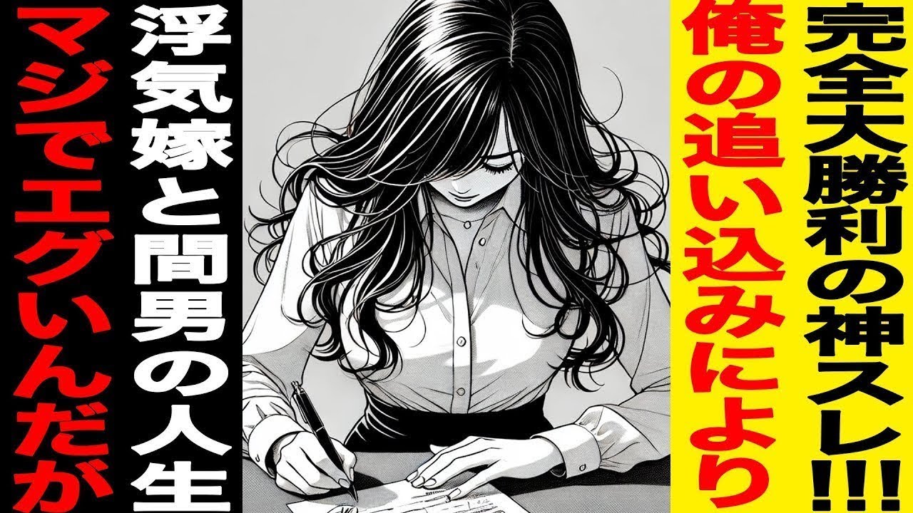 【漫画】完全大勝利の神ｽﾚ!!!俺の追い込みにより浮気嫁と間男の人生がマジでエグくなったんだが…ッッ!!!（修羅場）