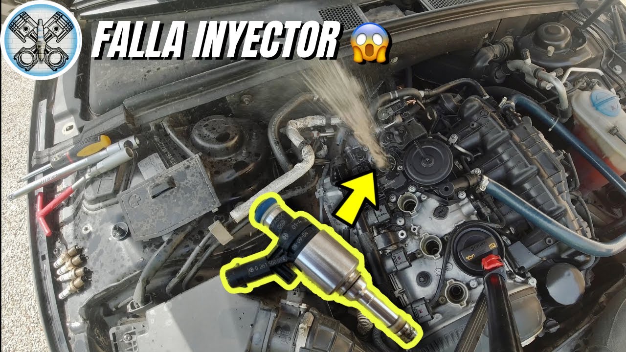 Problema motor audi a4 tfsi, humo blanco por el escape, falla inyectores