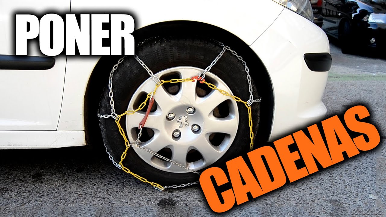Autoescuela Lara: ¿Cómo poner las Cadenas de Nieve al Coche? - Colocar cadenas de nieve al vehículo