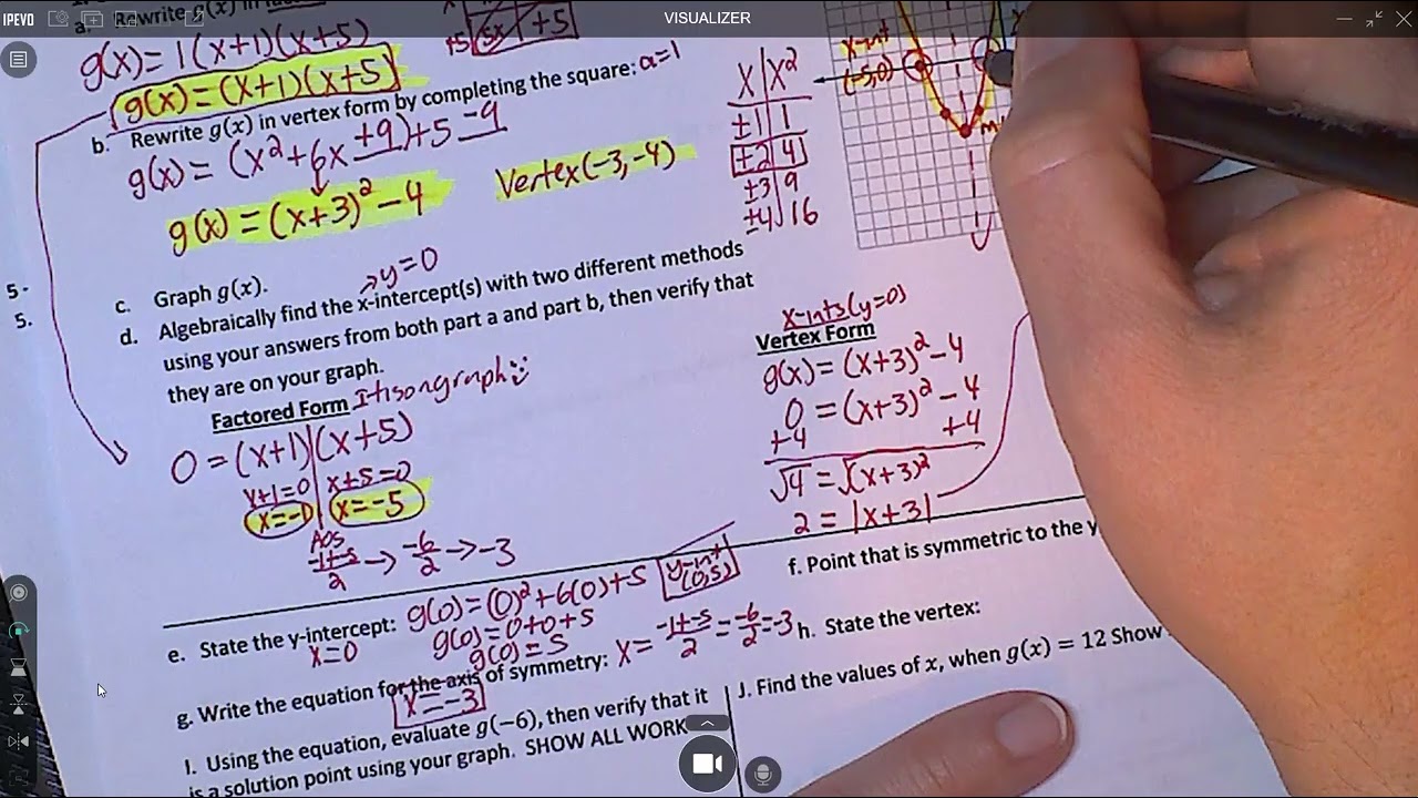 S2 Week 6 Day 2 Homework Help Video