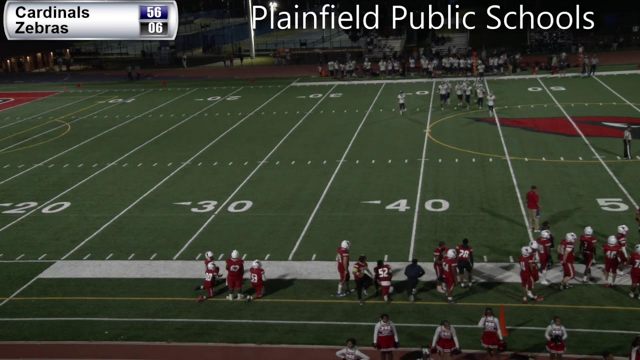 Plainfield Public Schools Football - Cardinals vs Zebras