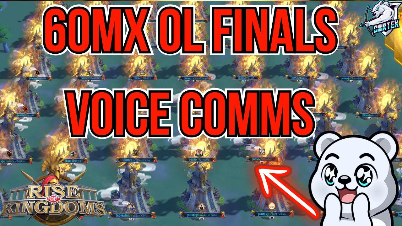 60Mx OL Finals Voice Comms & The Winning Moment in Rise of Kingdoms