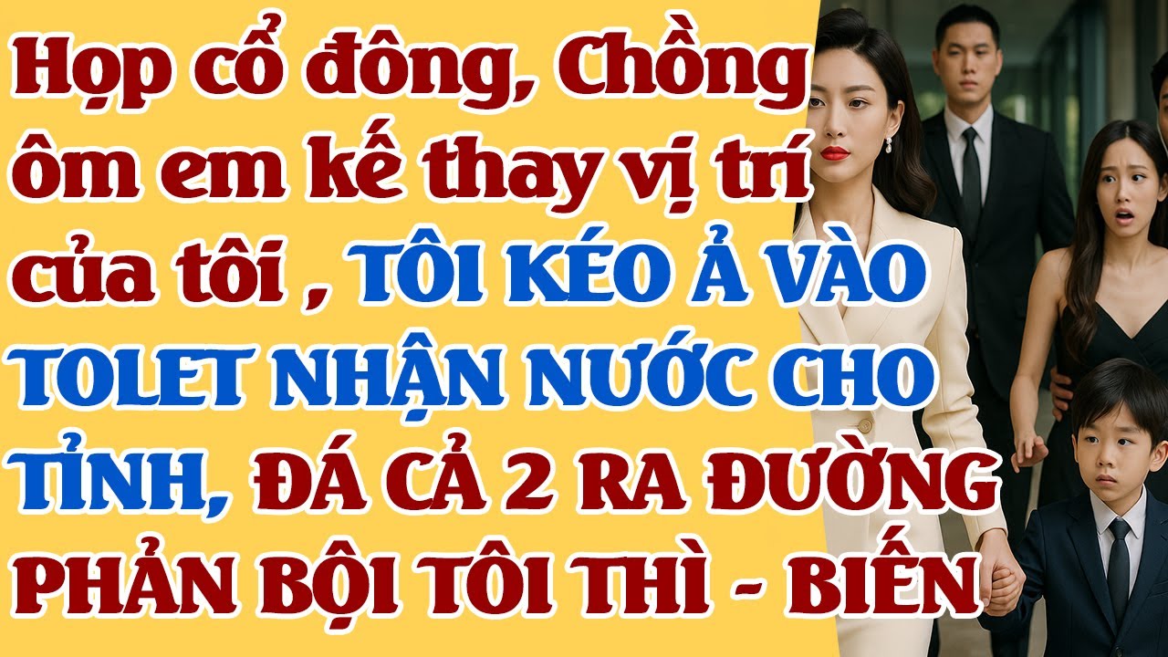 Họp cổ đông, Chồng cho em kế thay vị trí của tôi , TÔI KÉO Ả VÀO TOLET ẤN NƯỚC CHO TỈNH, NÉM ĐI-BIẾN