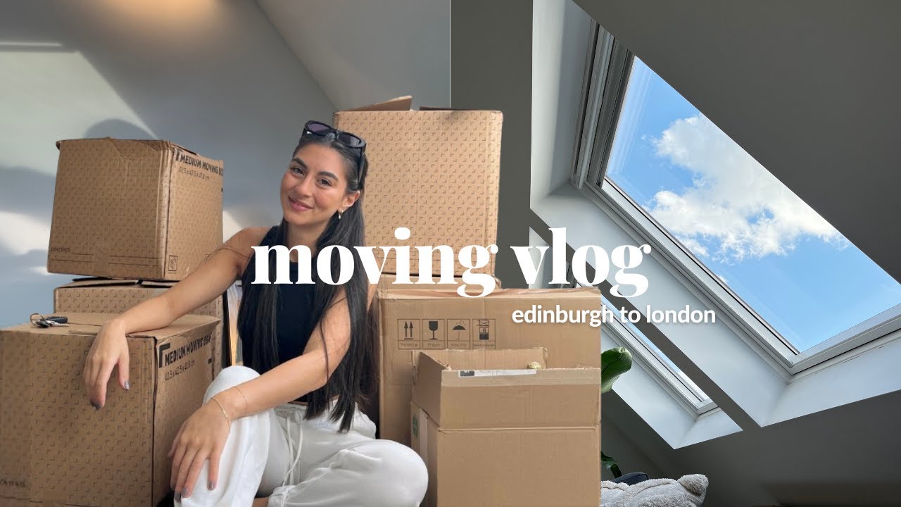 MOVING TO LONDON VLOG  🏠✨ unpacking, driving down, cleaning & organising, shopping etc!