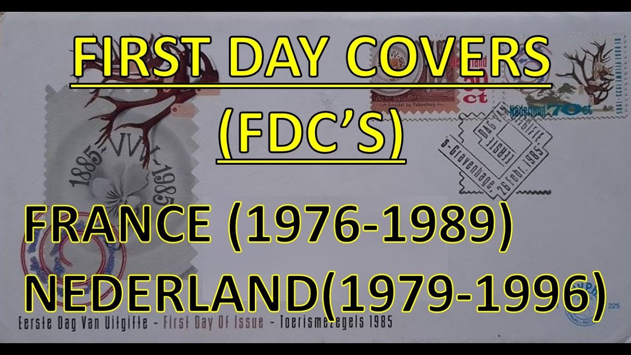 Philately | First Day Covers (FDC's) | France - (1976 -1989 & Nederland - (1979 -1996) |  Hobbies