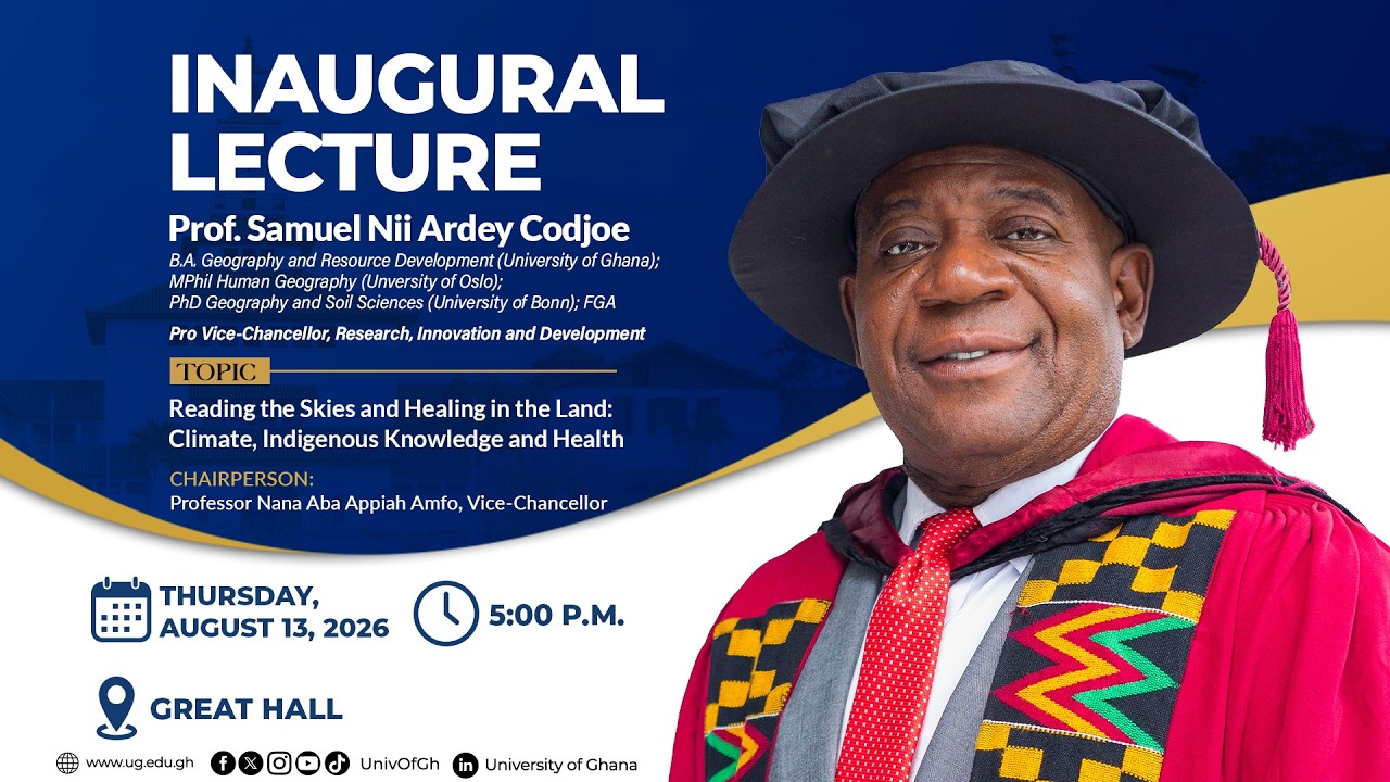Inaugural Lecture by Professor Samuel Nii Ardey Codjoe