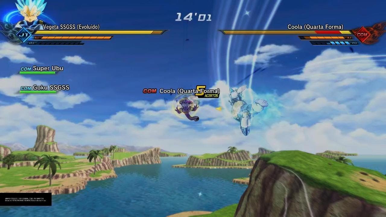 DRAGON BALL XENOVERSE 2_ jogando com o vegeta e goku