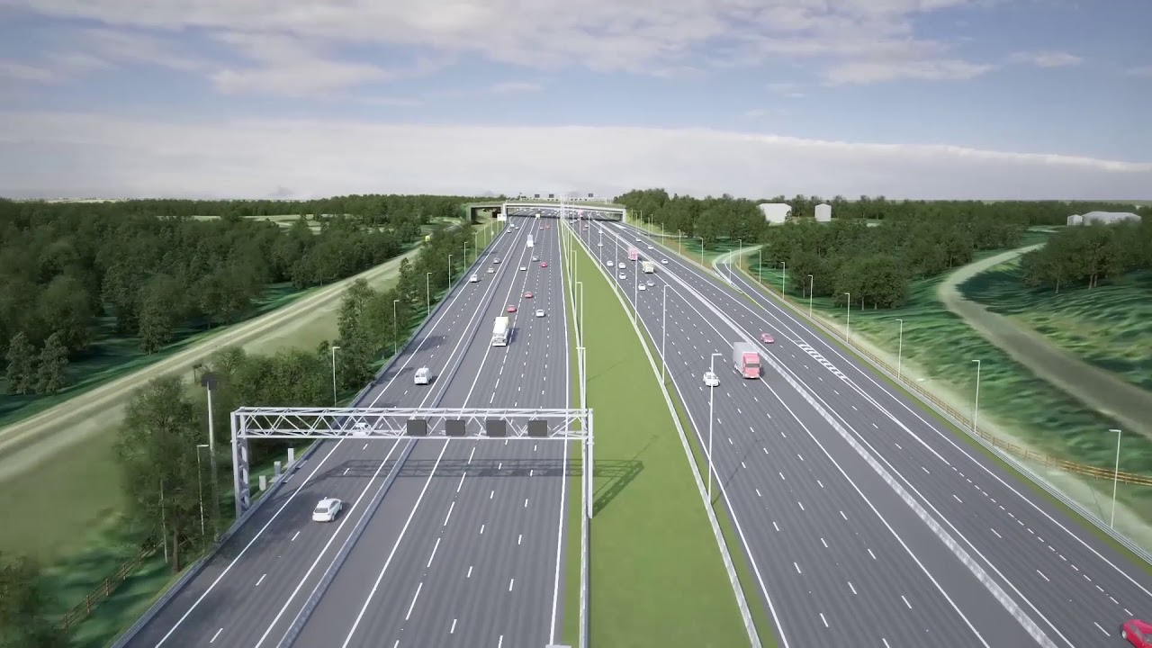 Lower Thames Crossing fly through – south of the River Thames