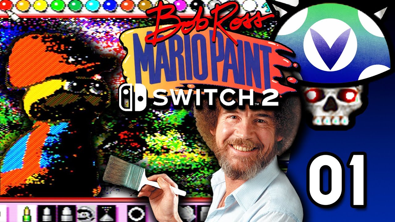 [Vinesauce] Joel - Bob Ross Mario Paint: Switch 2 ( Part 1 )