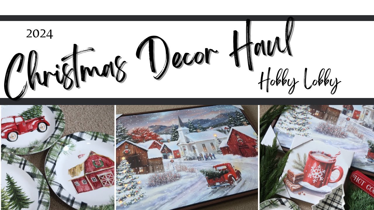 NEW Hobby Lobby Christmas Decor Haul 2024 // ClutteredCorkBoard