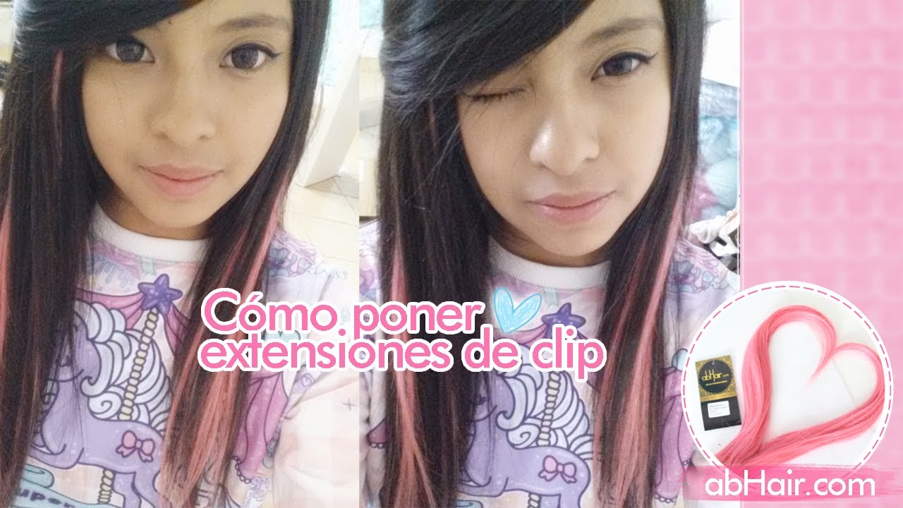 Cómo colocar extensiones de clip | AbHair.com