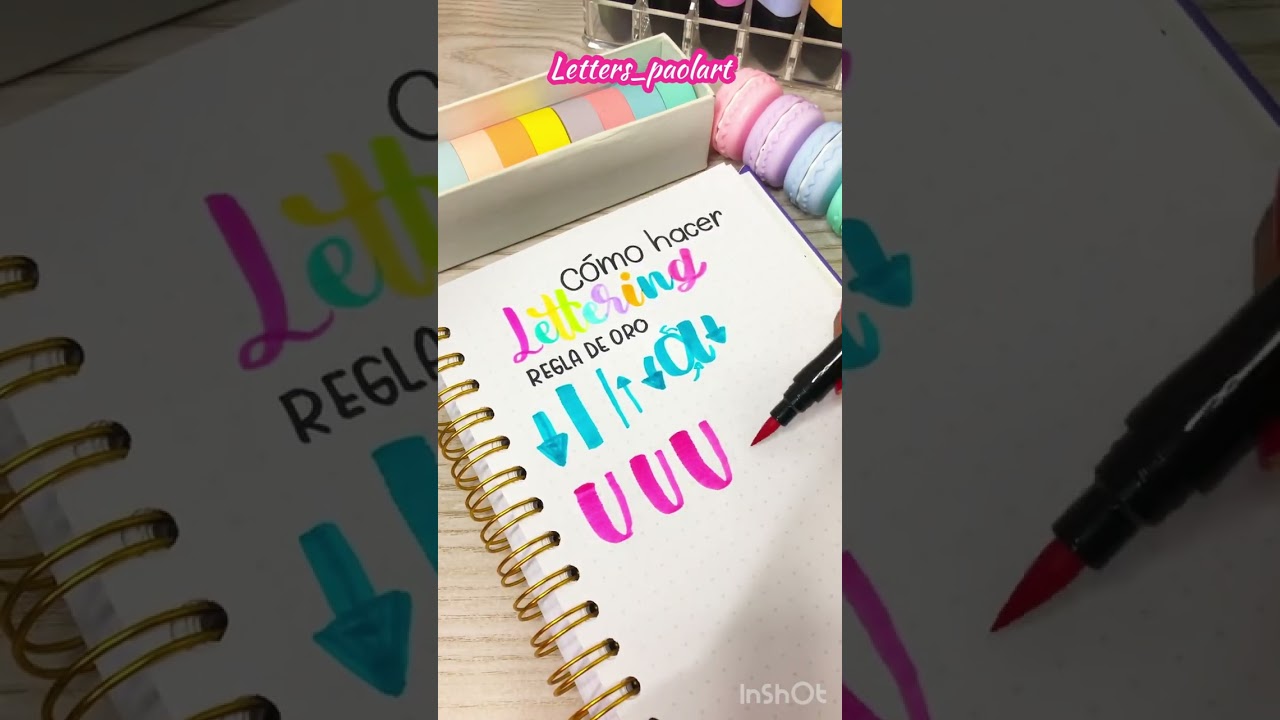 C&oacute;mo hacer lettering #shorts #tutorial #lettering #caligrafia