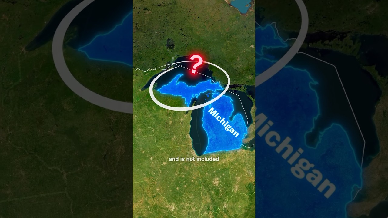 Why Michigan Owns THIS Peninsula Instead of Wisconsin? 🤯 The Land Battle 🇺🇸