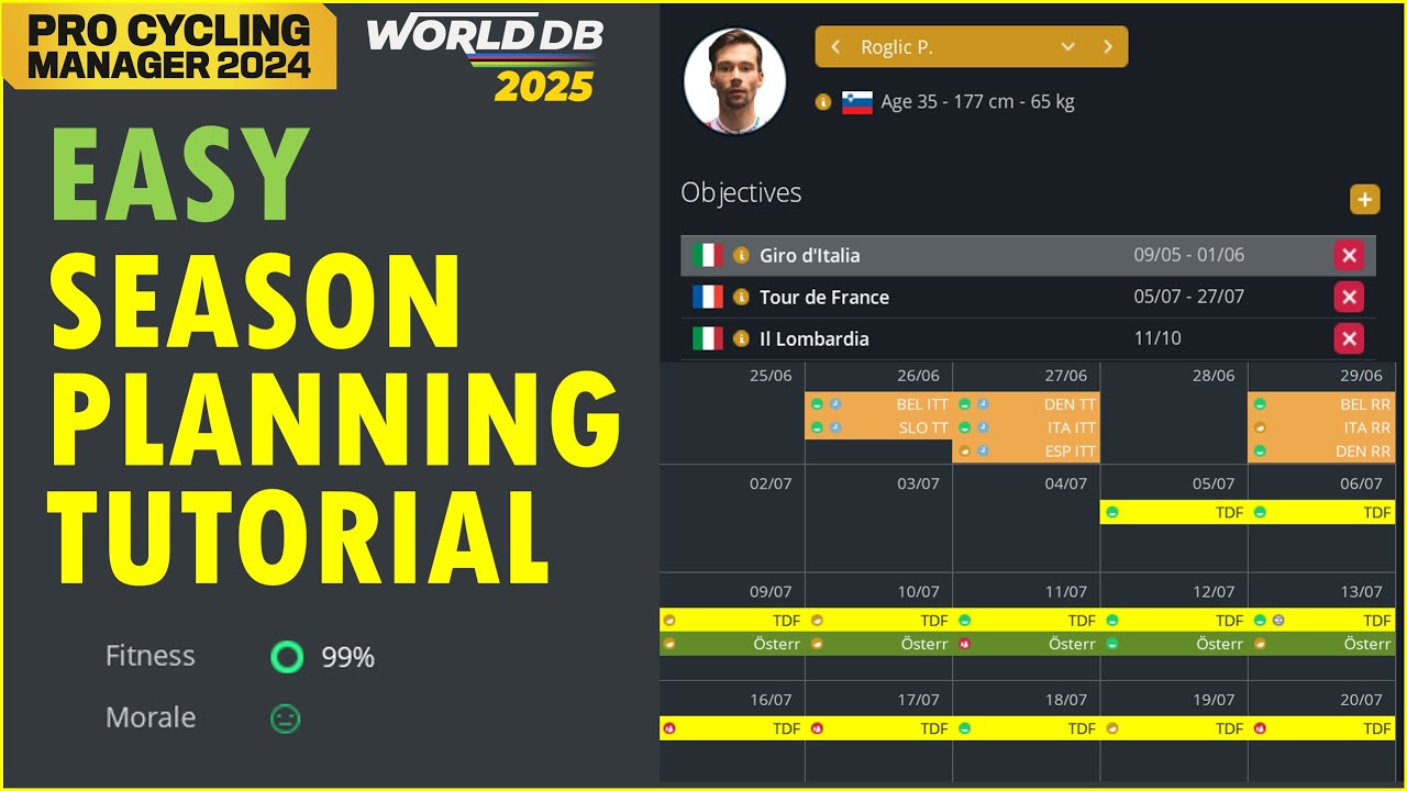 HOW TO EASILY PLAN YOUR SEASON IN PRO CYCLING MANAGER | TUTORIAL