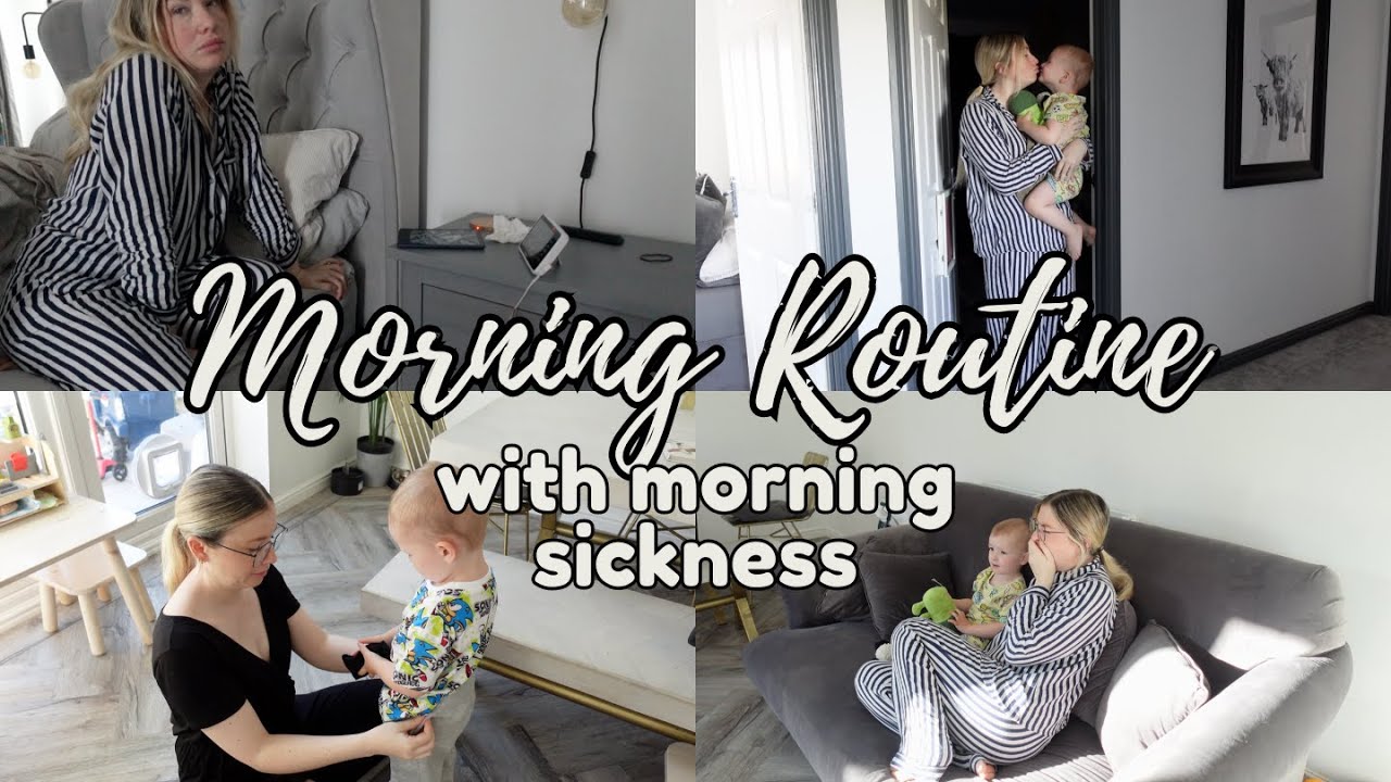 REALISTIC MORNING ROUTINE 🍳 PREGNANT MUM OF TWO WITH MORNING SICKNESS ON SCHOOL RUN !