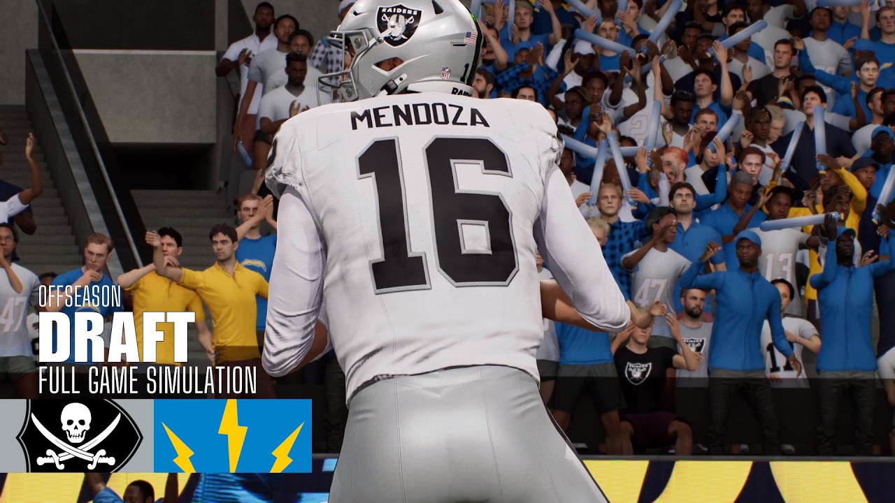 Mendoza | Raiders vs. Chargers | 2026 NFL Draft | Madden NFL 26 Simulation