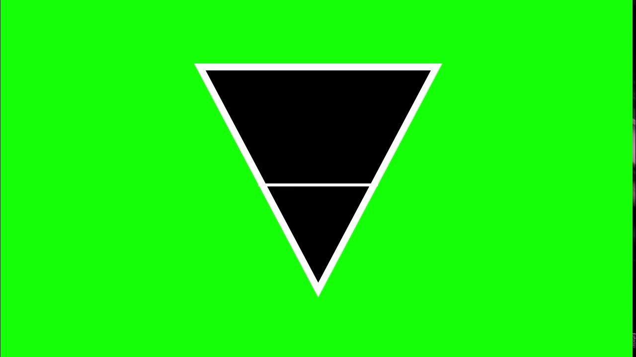 Triangular Trast Titles Green Screen