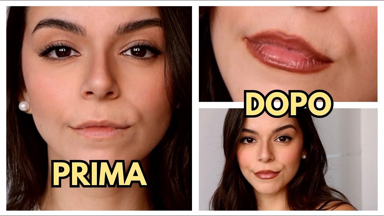 LABBRA VOLUMINOSE SENZA FILLER - come ingrandirle utilizzando SOLO MAKE-UP
