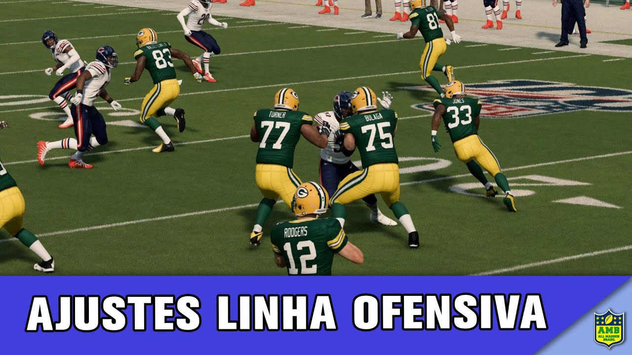 Aprenda os ajustes da Linha Ofensiva no Madden