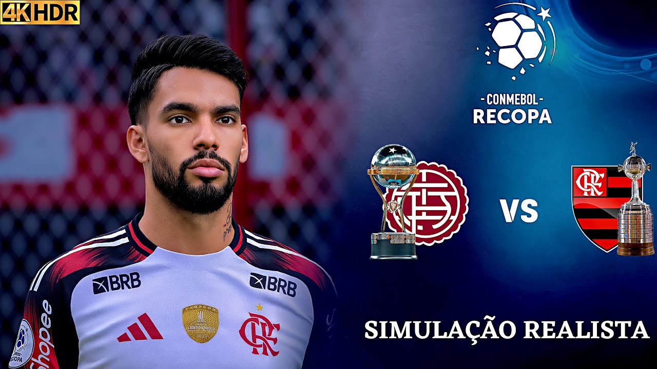 Lanus vs Flamengo | Recopa Sul-Americana 2026 (Jogo de Ida) Simulação Realista 4K Ultra HD (60FPS)