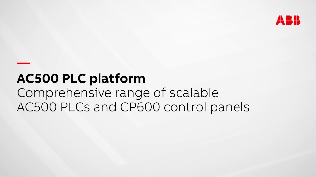 ABB AC500 PLC platform
