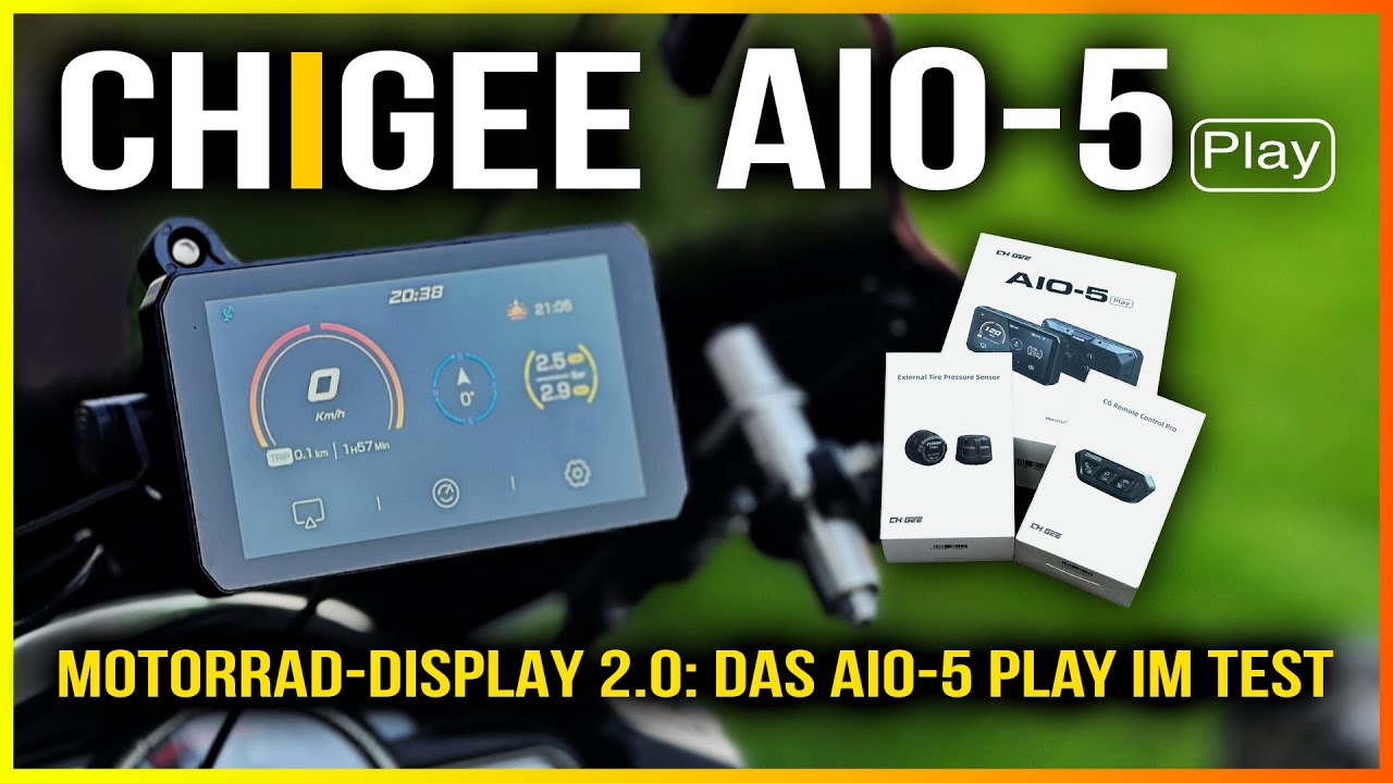 Chigee AIO-5 Play & Zubehör im Härtetest: Das beste Motorrad-Display 2025?