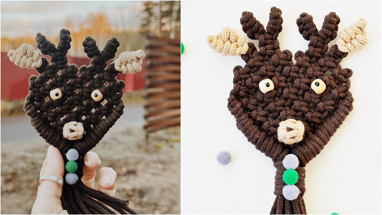 DIY: Tutorial Macrame Christmas Reindeer