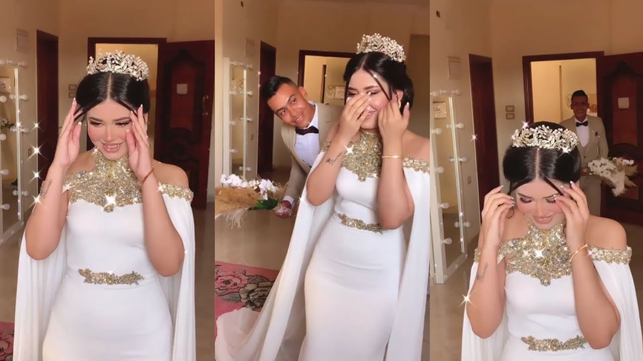 رغم شقاوتها العروسه💃🏻 بس كسوفها لما عريسها داخل حاجه تانيه خالص🤔👀😂
