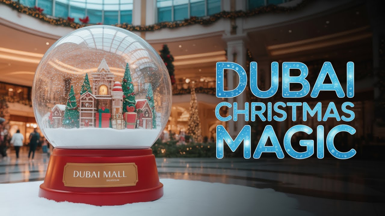 Dubai Mall at Christmas? The Ice Rink & Decorations You Have to See! ❄️