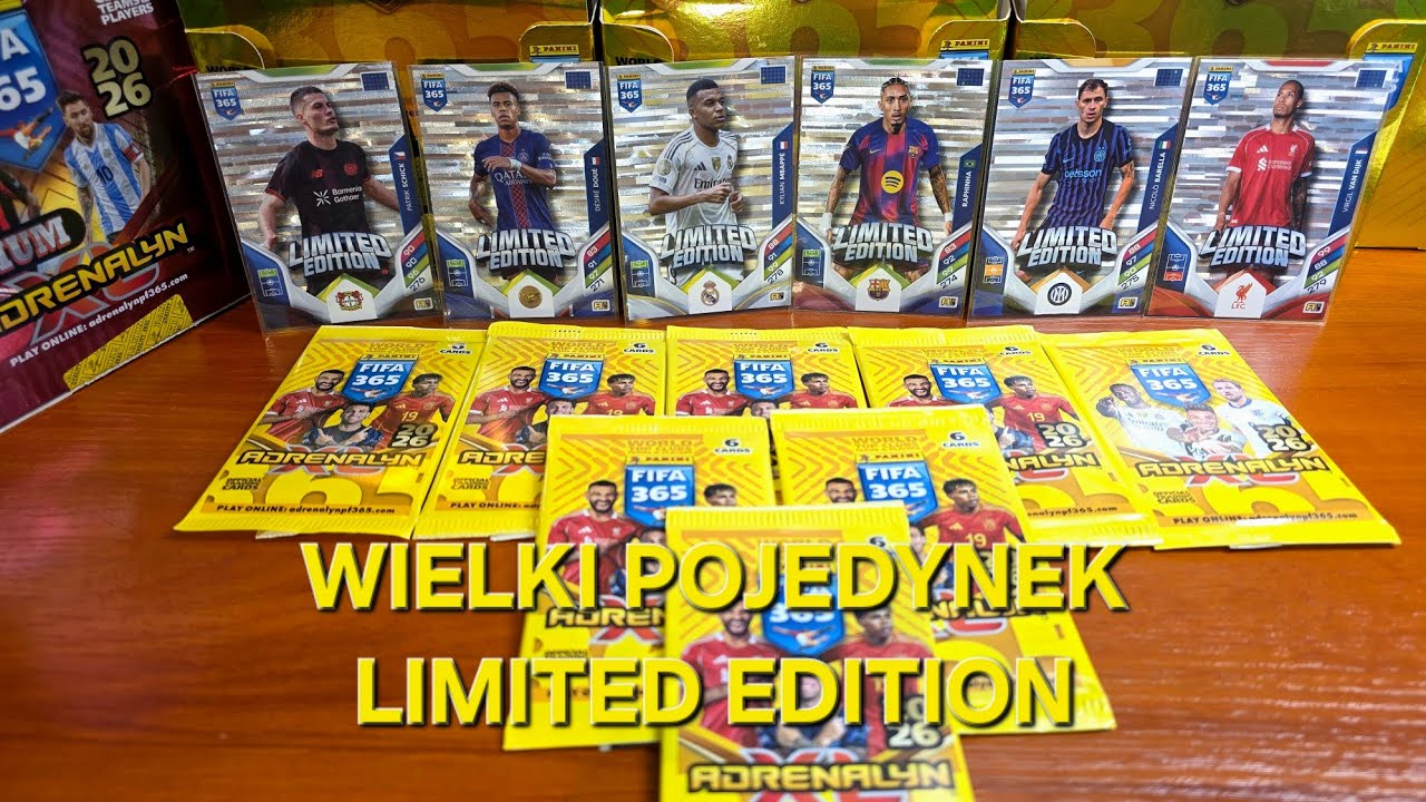 SYPIE REALEM. WIELKI POJEDYNEK LIMITED EDITION OTWIERAM PANINI FIFA 365 2026 DANIELOS