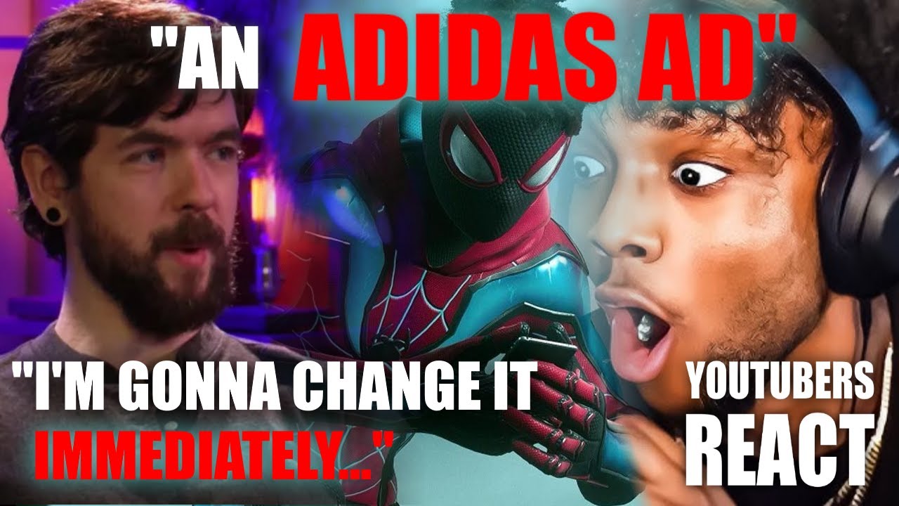 Youtubers React to Miles Morales' Original Suit! (Jacksepticeye, DanTDM, Dontai)