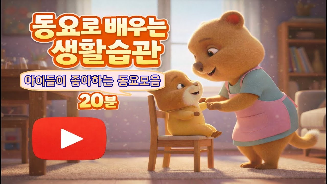 [쿼카가족TV] 아이 습관 동요 모음집 20분｜병원놀이·식습관·양치·수면교육｜유아 생활습관 노래ㅣ애니메이션ㅣ어린이 동요 | 키즈송ㅣ어린이동요베스트ㅣ
