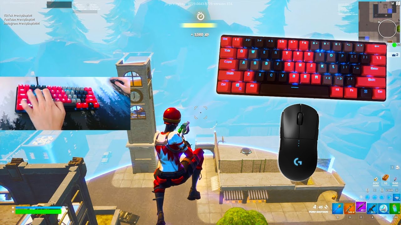Razer Huntsman Mini ASMR Chill🤩Satisfying Gameplay Keyboard Fortnite 240 FPS 4K