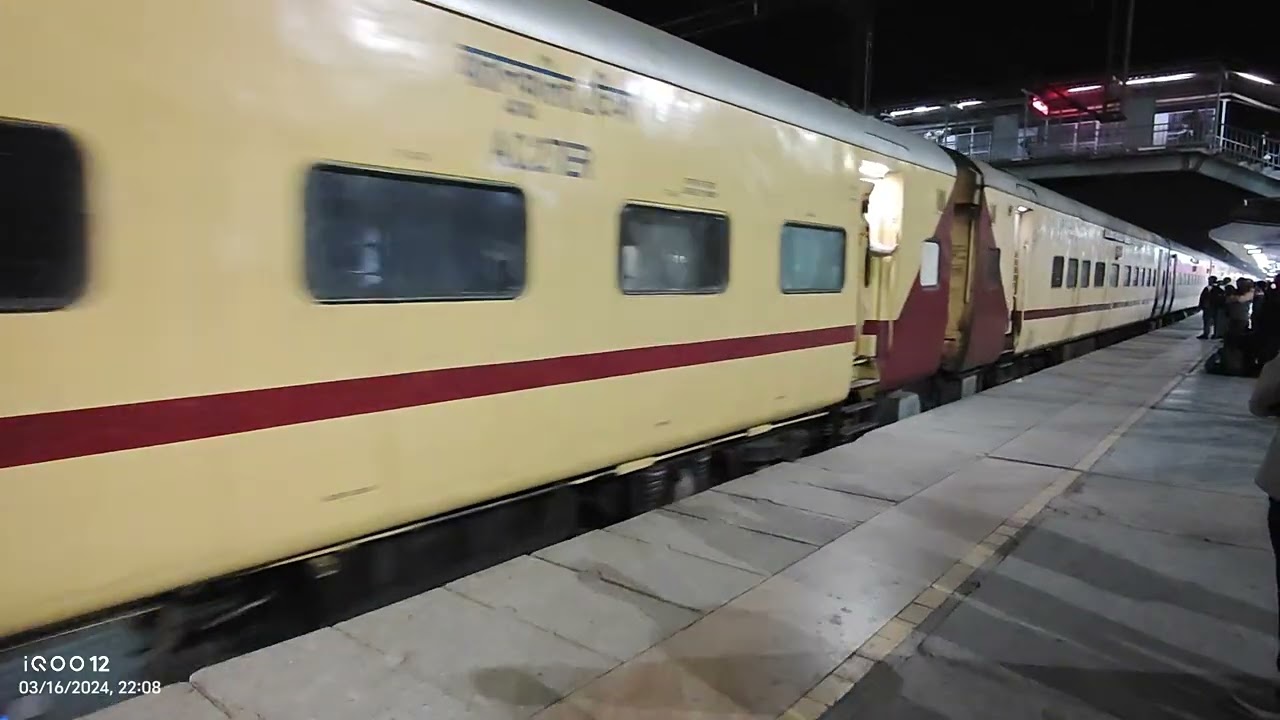 DEPARTURE FROM AMBALA RAILWAY STATION WITH ALP SHOWING GREEN SINGAL #indianrailways