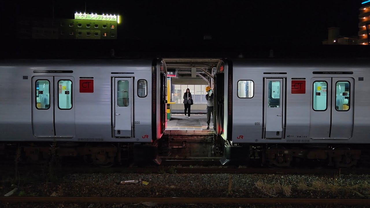 【佐世保線】鳥栖駅817系(2829M)連結作業風景