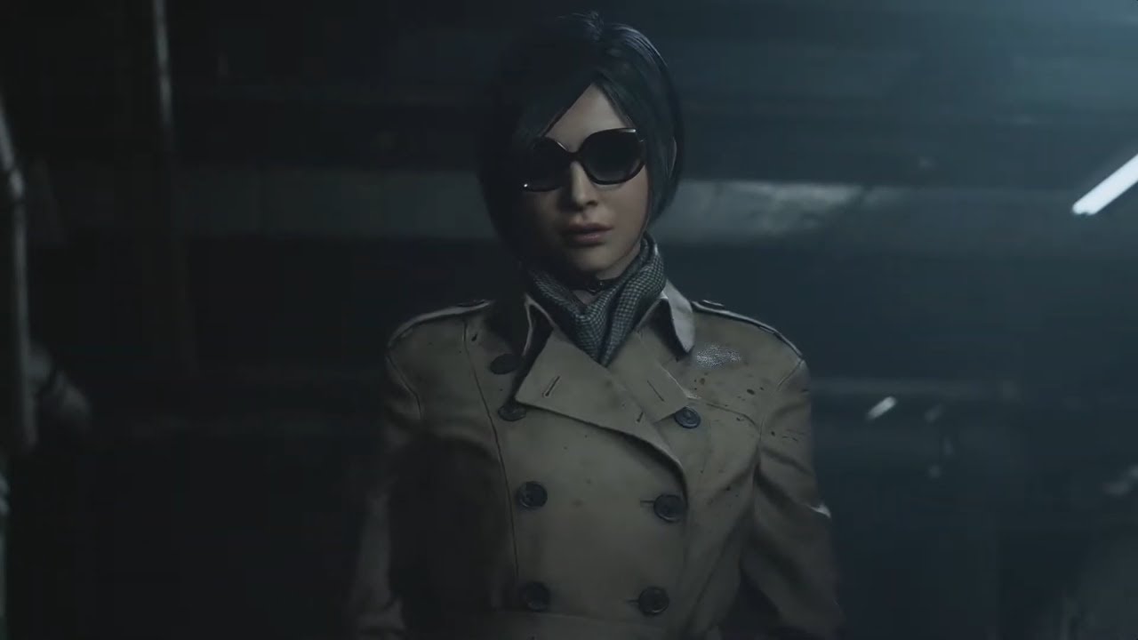 Resident Evil 2   Leon meets Ada for the first time