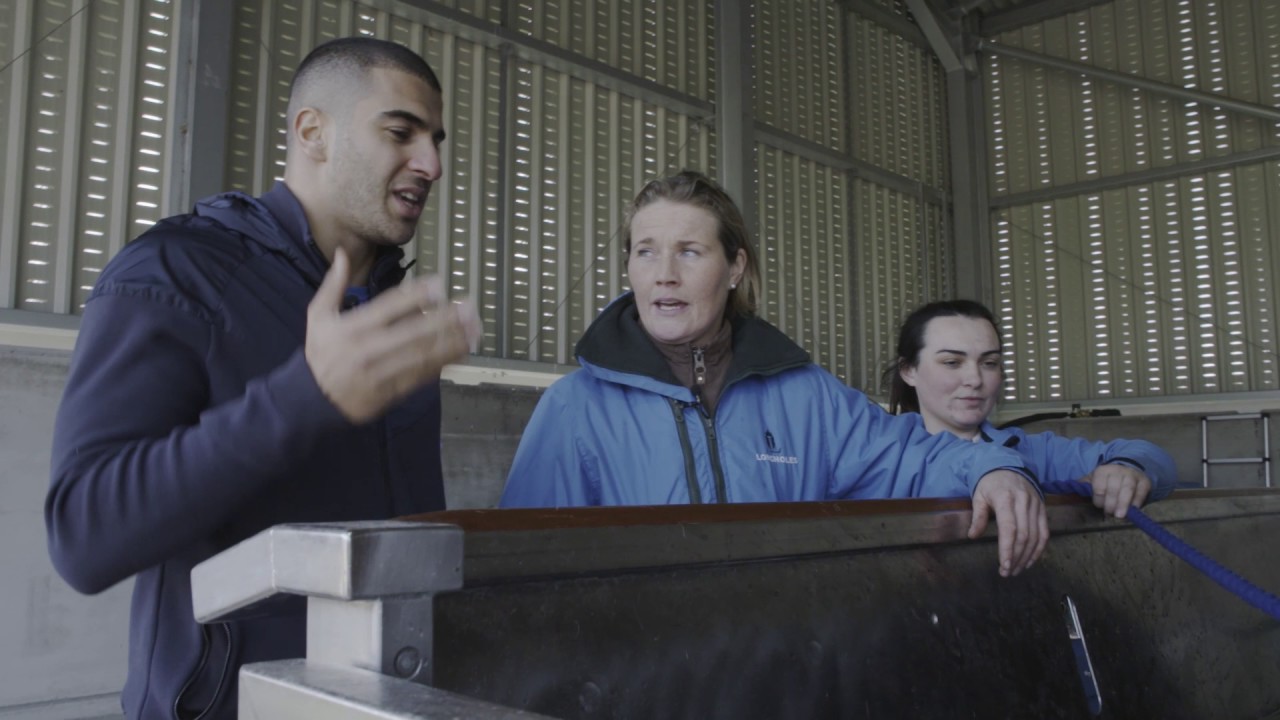 Adam Gemili visits Longholes racehorse rehabilitation centre FULL