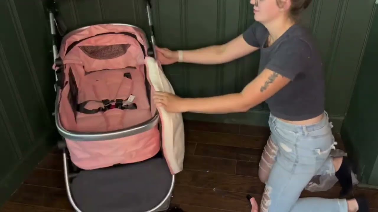 Hagaday Baby Stroller, 2 in 1 Convertible Stroller with Bassinet Mode, Foldable Infant Stroller with