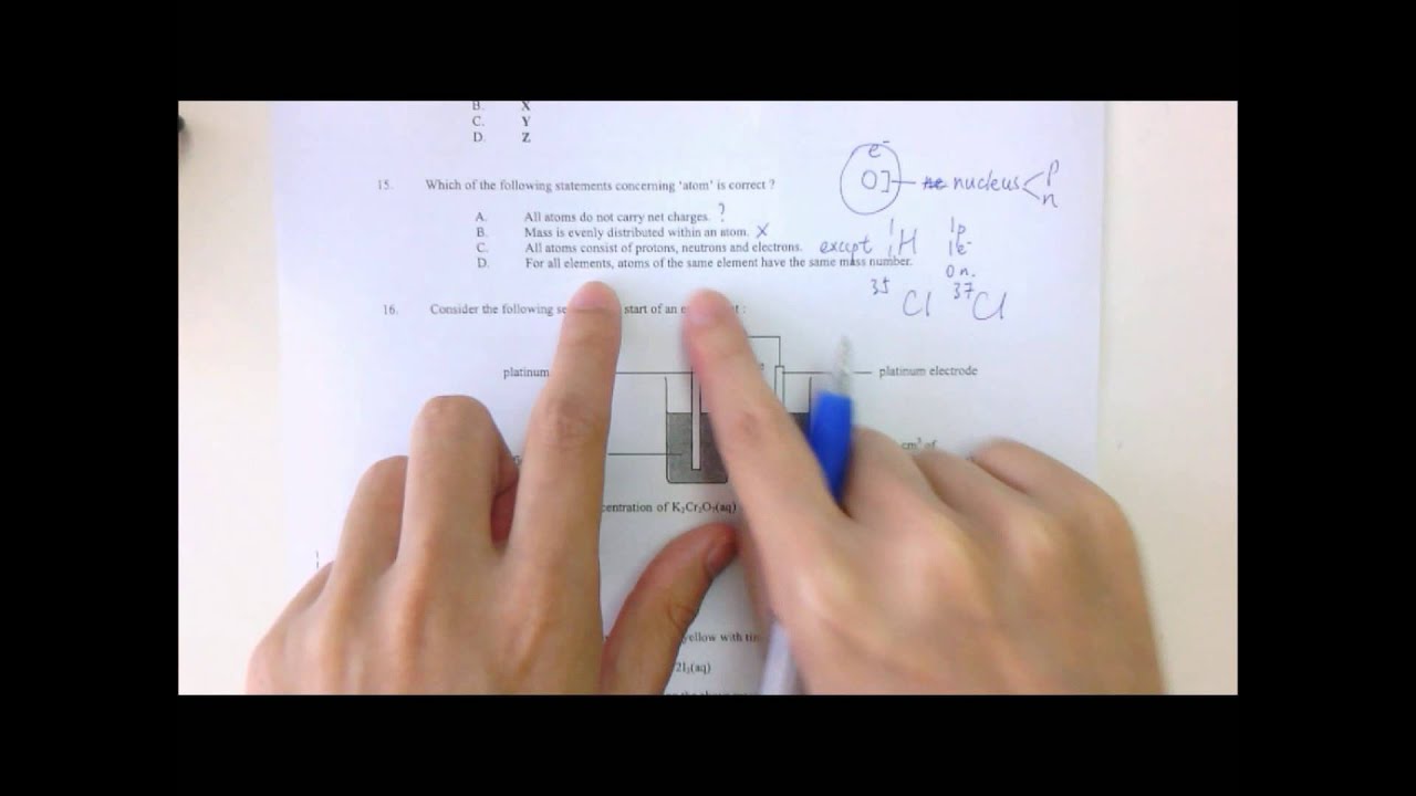 朗林理學 : ＜條條MC有得解＞ 2015 MC Q15 Paper 1A HKDSE Chemistry 補Chem 補化學