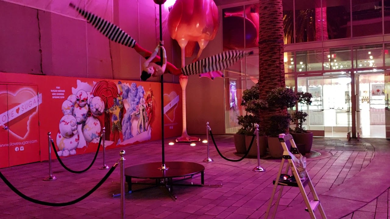 Pole Dancing on Stilts