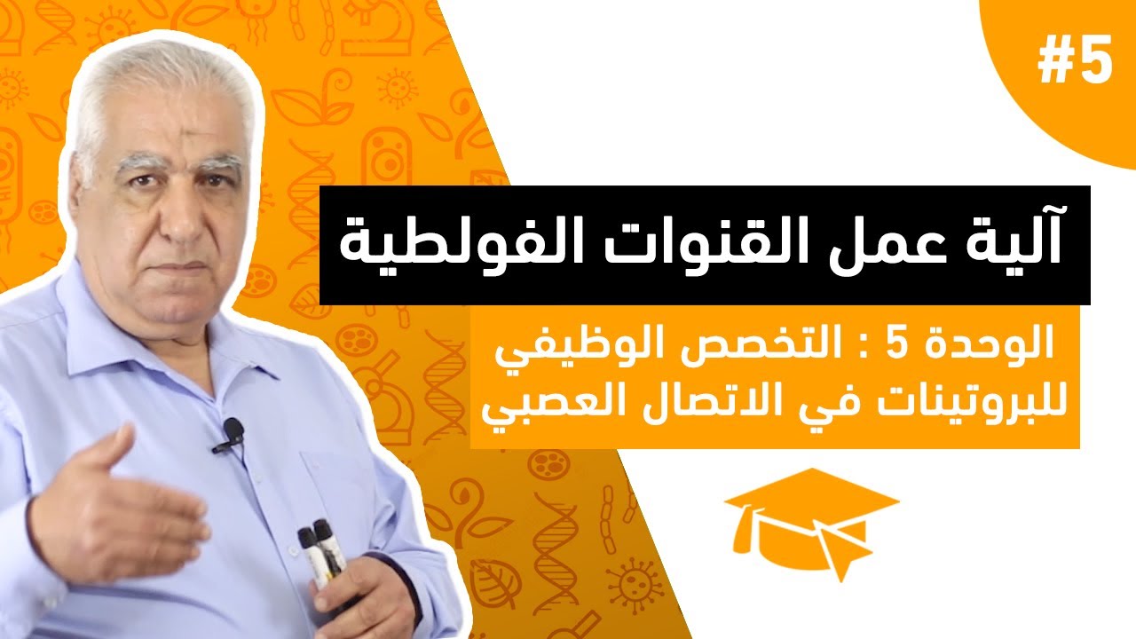 #5  التخصص الوظيفي للبروتينات في الاتصال العصبي : آلية عمل القنوات الفولطية