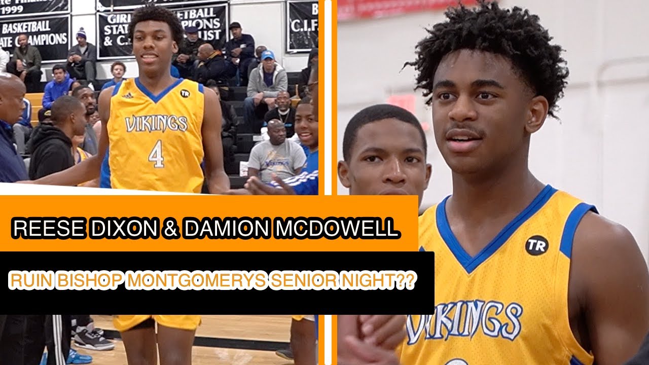 Reese Dixon St Bernard TRY TO SPOIL Bishop Montgomery SENIOR NIGHT!!!