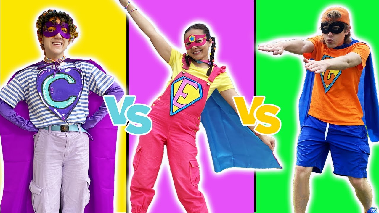 Super Ellie Vs Casey & Jimmy In Hero SHOWDOWN | The Ellie Sparkles Show