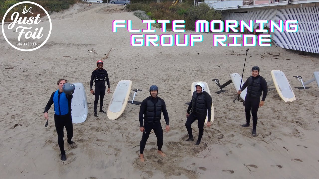 Malibu beach Group Fliteboard Ride | West Coast efoiling with Just Foil LA