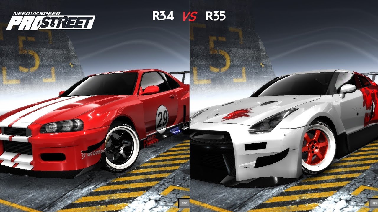 Skyline [R34] Vs GTR [R35]  Comparison - NFS ProStreet