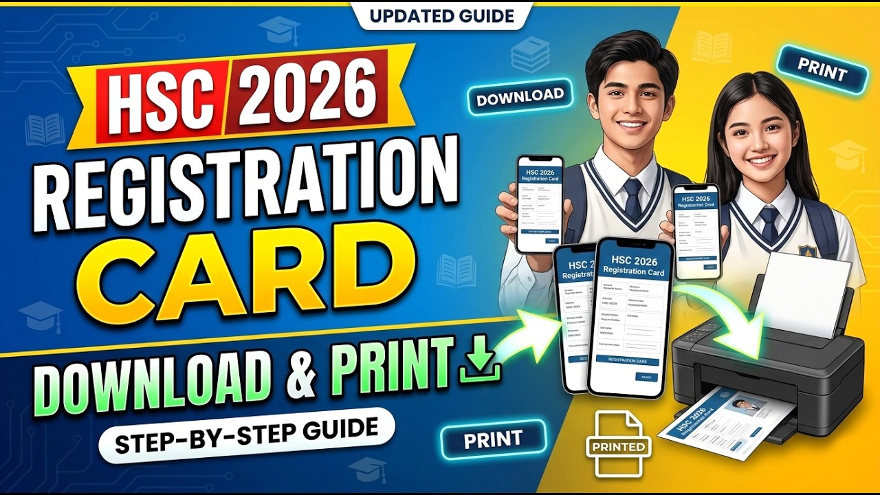 HSC Registration Card Download & Print 2025 | How to Download Your HSC Registration Card
