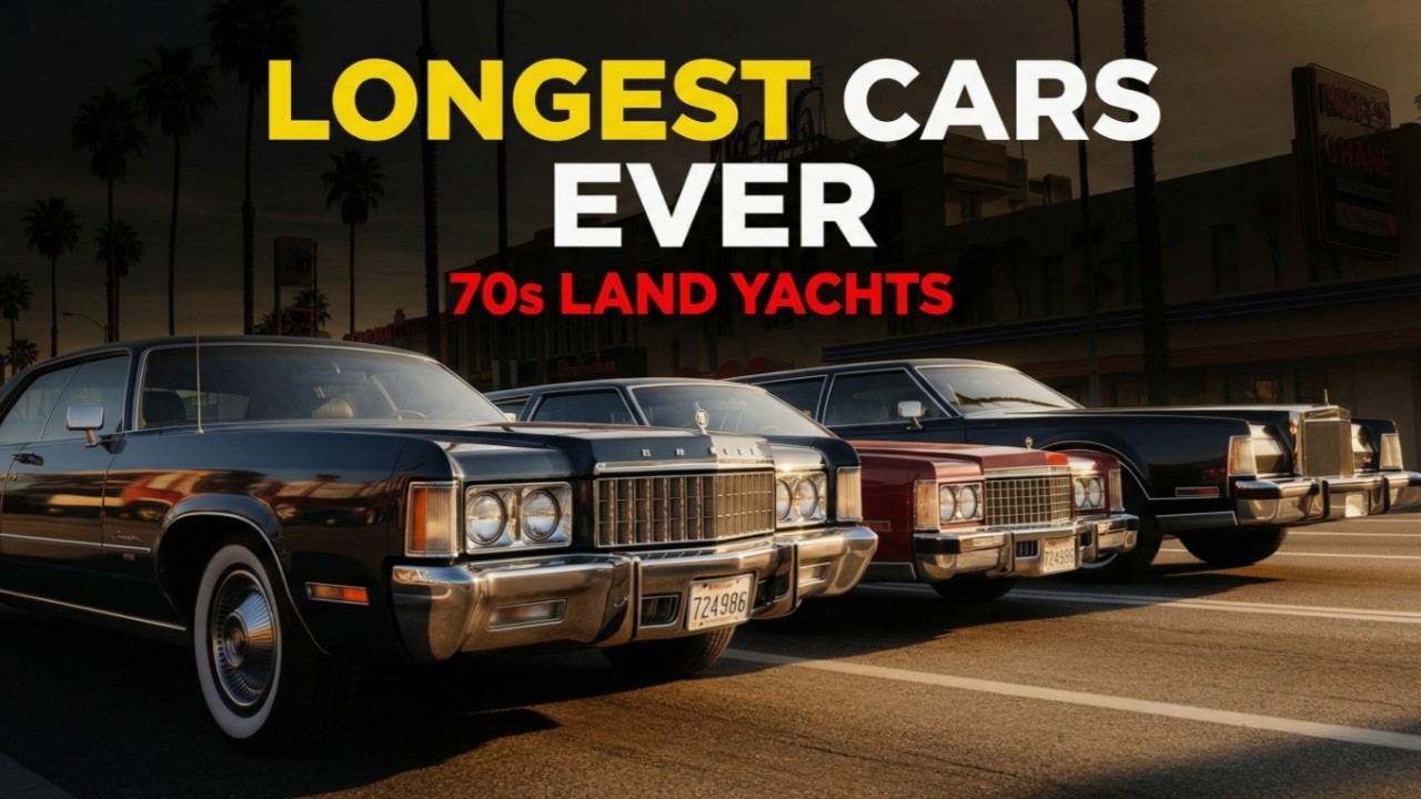 Top 5 Longest American Cars of the 1970s | Massive Classic Land Yachts Ever Built