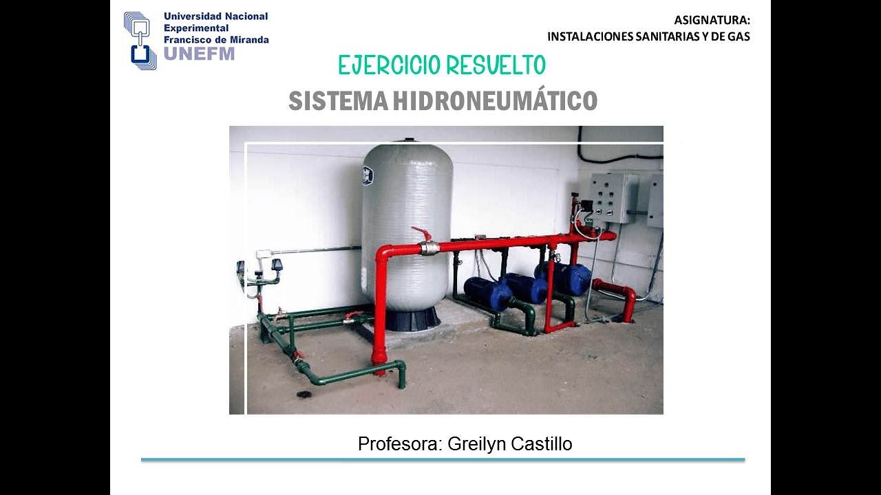 Ejercicio resuelto  Sistema Hidroneumático