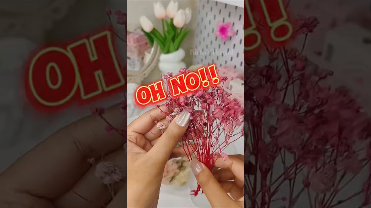 My flowers are ruined 😭💔‼️ #diy #craft #struggle #shorts #flowers #resinart